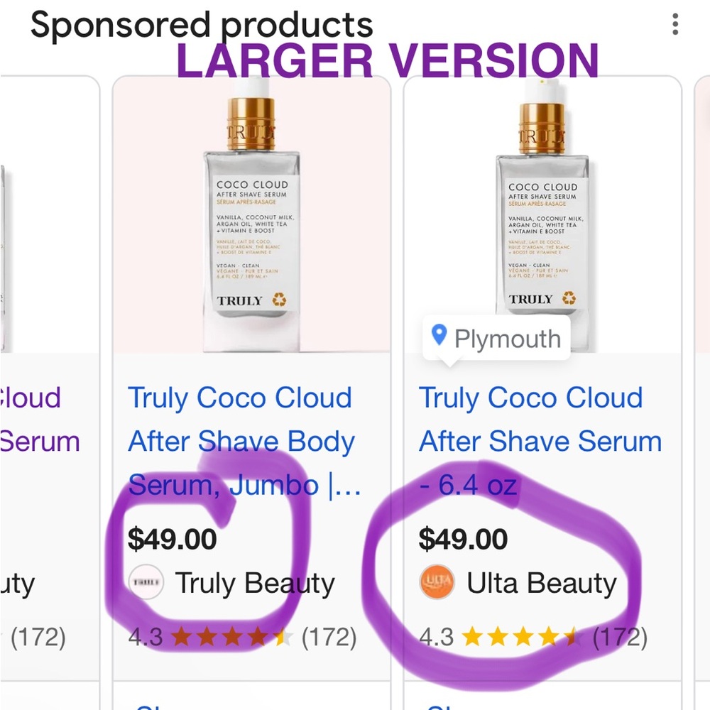 TRULY After Shave Serum, Coco Cloud, NEW - Picture 2 of 4